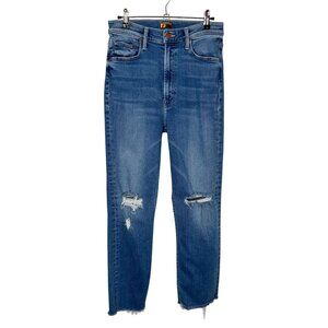 Mother High Waisted Rider Ankle Fray, 28